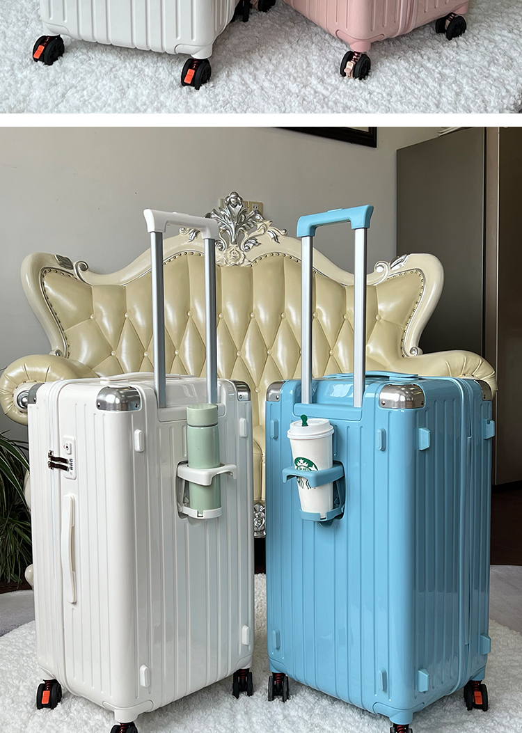 【高颜值】璐璐凯帝(rurukaidi)轻便大容量行李箱女28吋拉杆箱男学生