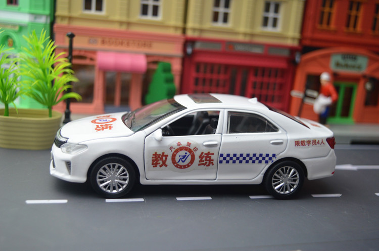 教练车模型玩具车 仿真大众教练车模型普桑驾校车礼物合金金属儿童