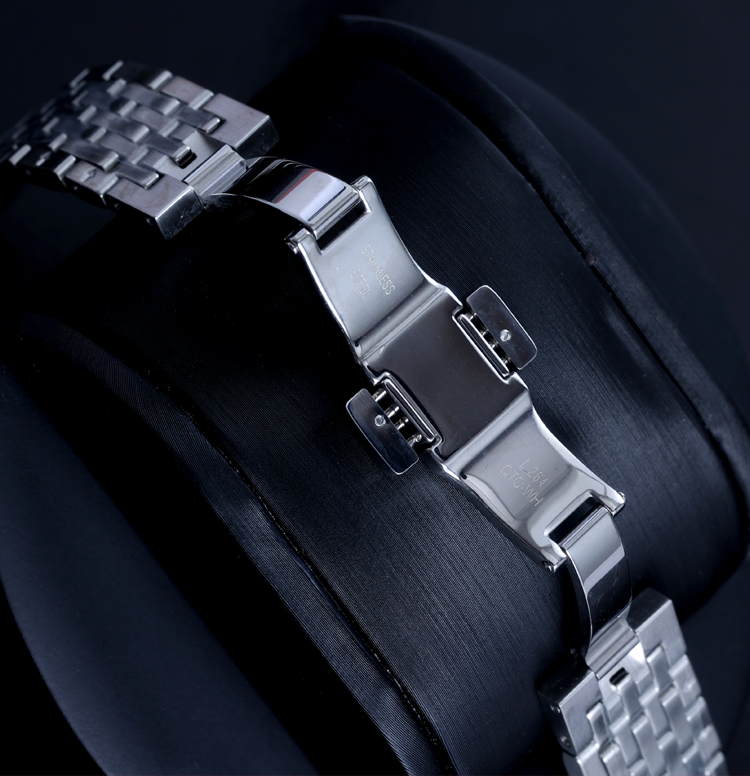 适用天梭1853表带力洛克t41t006407男钢带精钢表链女手表带 间金色