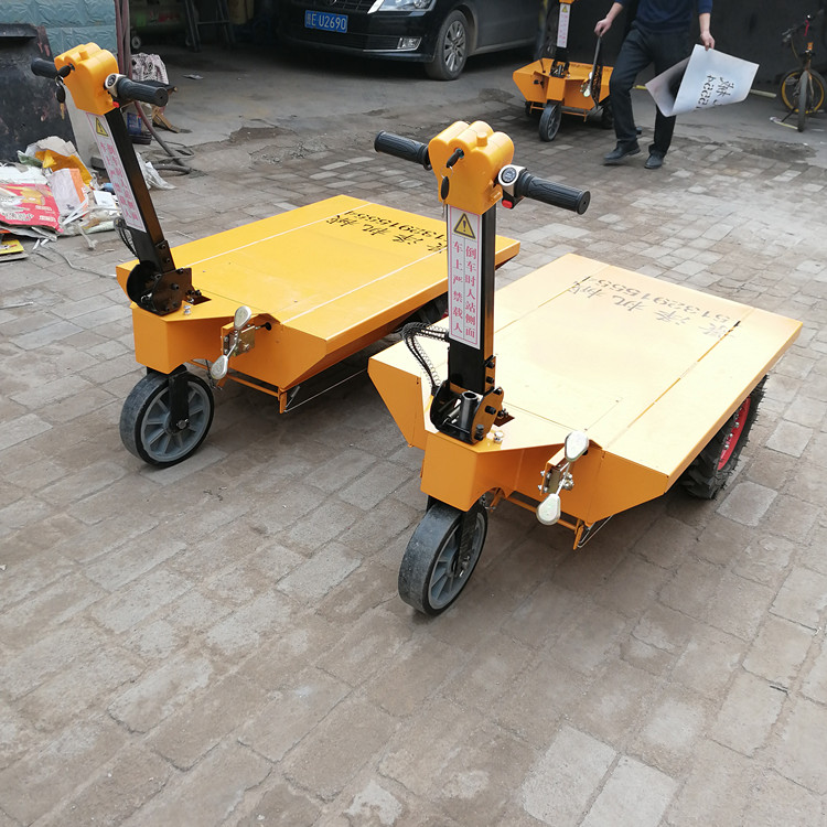 工地电动斗车 工地电动液压自卸三轮车电动手推平板拉砖车拉灰灰斗车