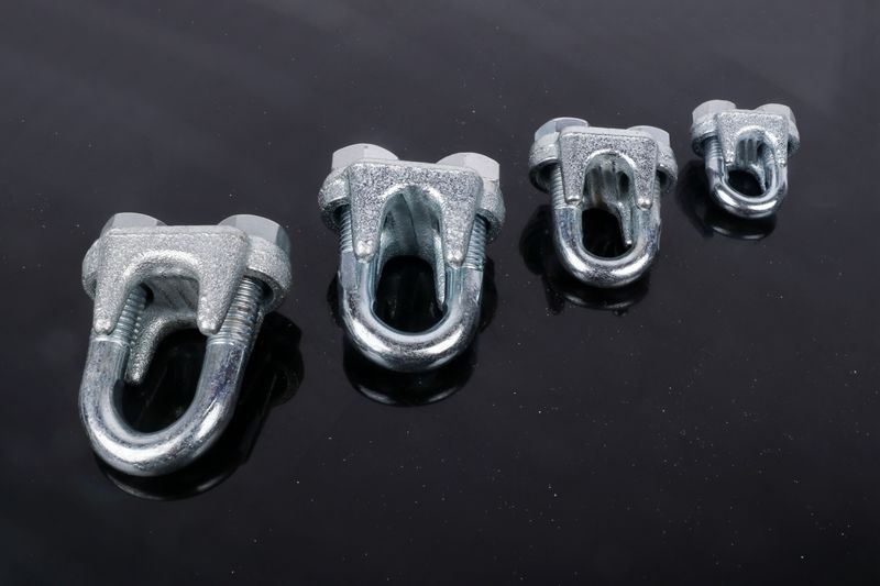 钢丝绳卡扣锁扣 钢丝 u型扣 固定钢丝绳u型夹扣 紧线器 打结 锁扣 重8