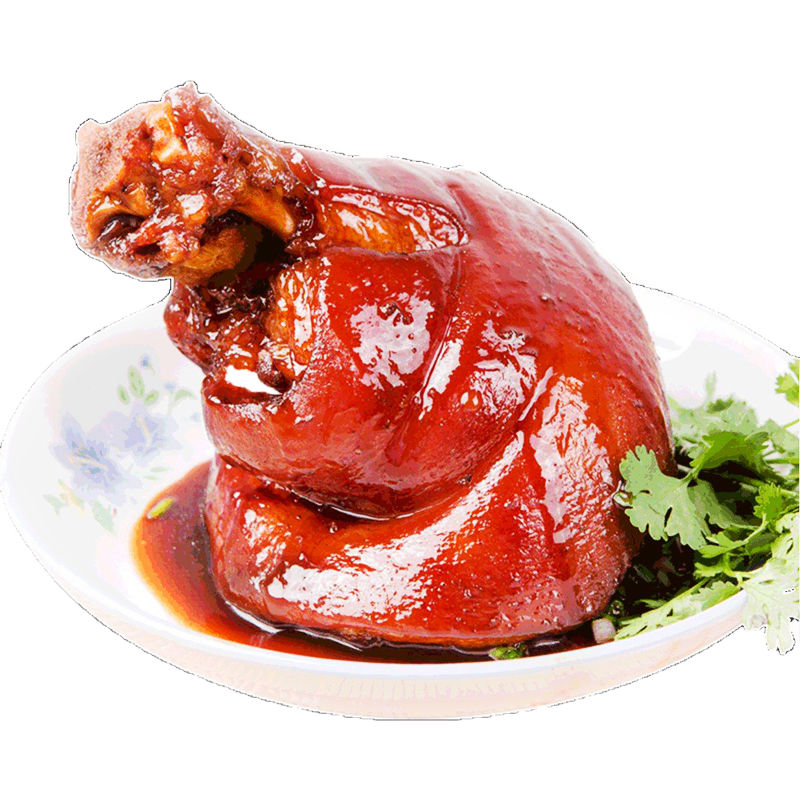 橙伯乐卤肉熟食猪腿肉蹄髈猪肘酱香熟食真空包装零食东坡肉五香味2斤