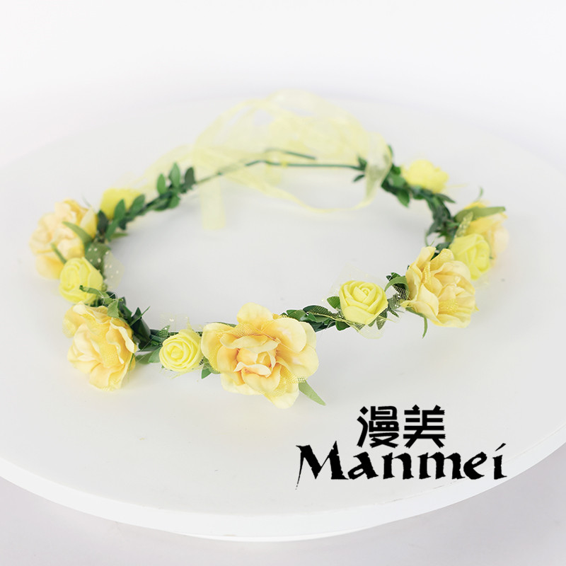 光遇花环cos漫美光sky遇重组季花环cos假发光之子花环先祖加绿丝带