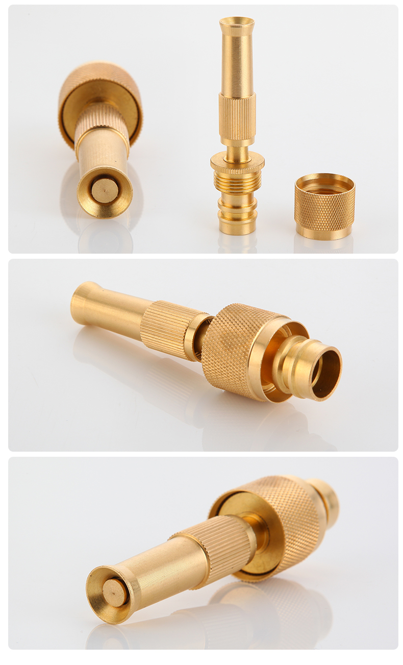 洗衣机水龙头快接头全铜直喷头浇花增压头洗车水喷枪高压水管快接直喷