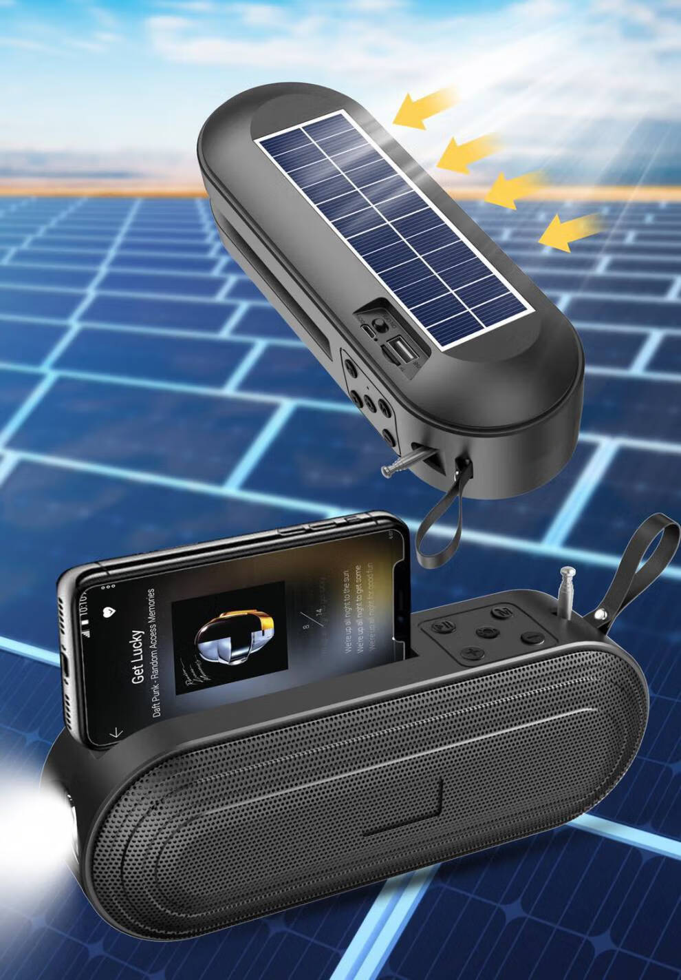 凯安盛太阳能音响 批发户外音响便捷式大功率bluetooth speaker影响