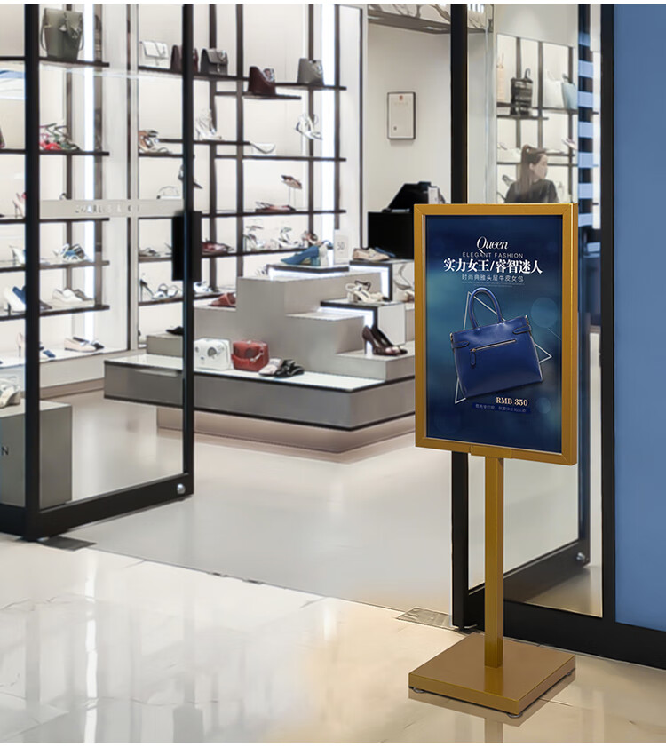 kt板展示架广告牌展示牌板展架立式落地式指示水牌海报广告架立牌展板