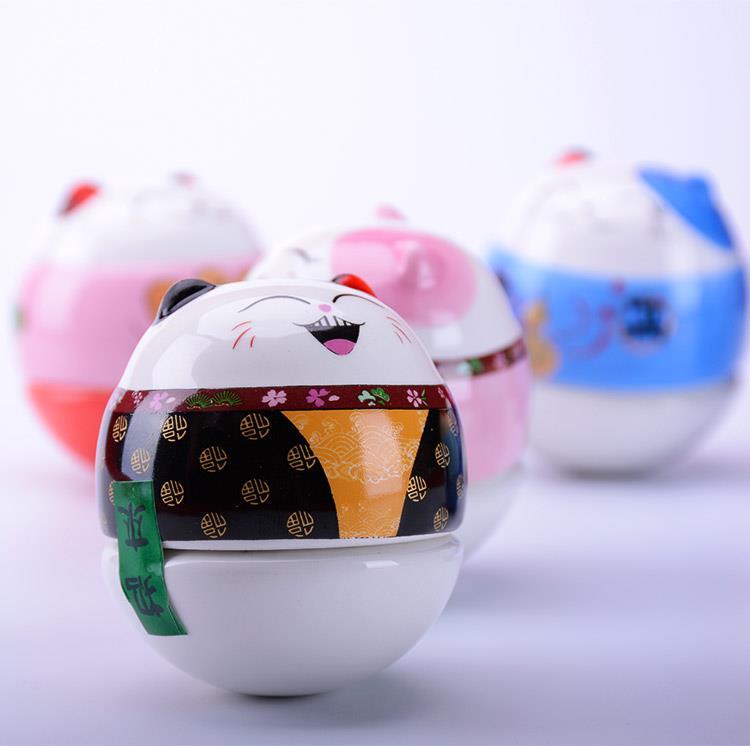 不倒翁摆件翁办公桌可爱创意小摆件装饰工艺饰品女生迷你生日礼品财源