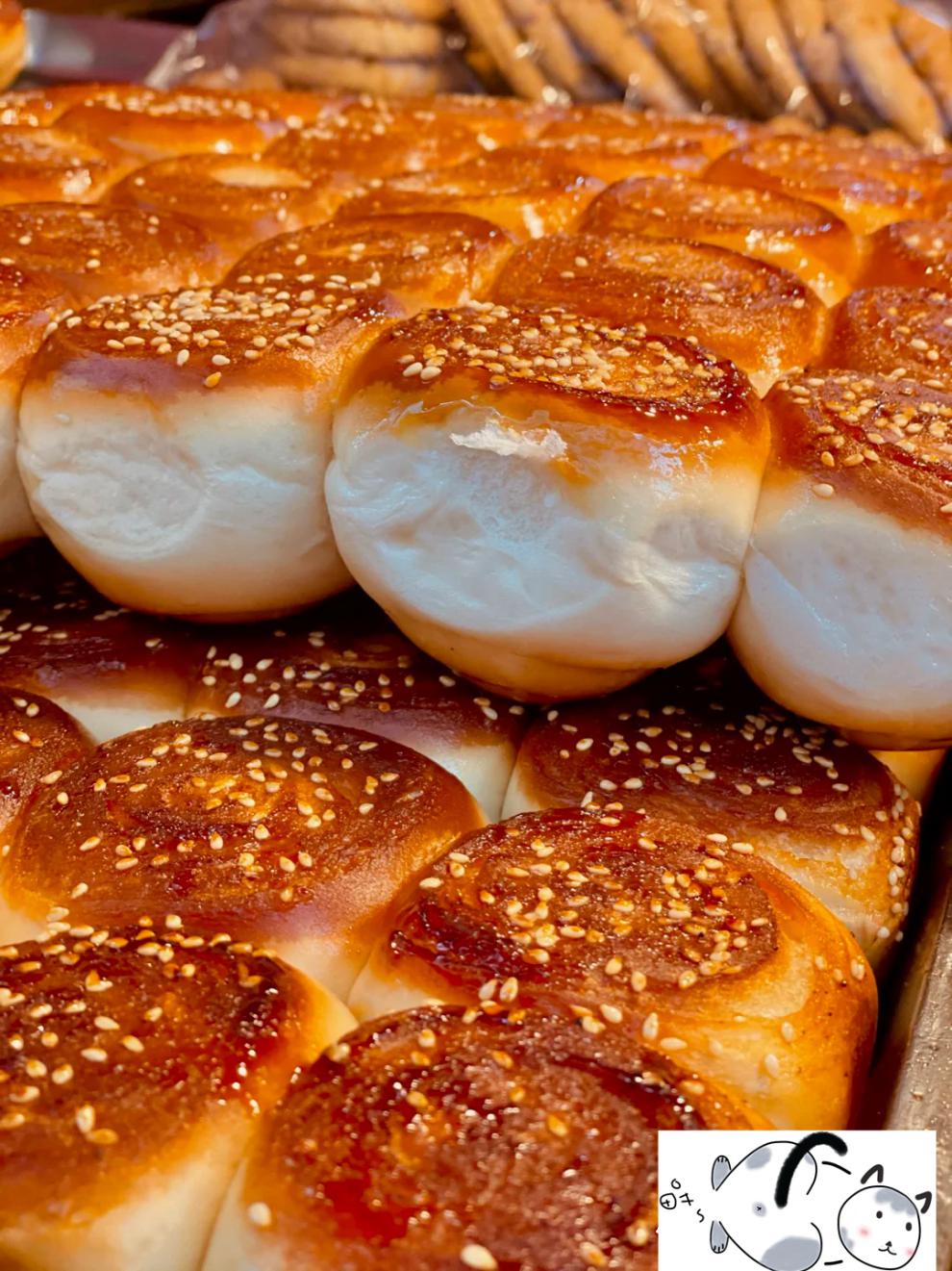 老式蜂蜜脆皮小面包脆底烤馒头原味豆沙夹心小面包豆沙面包老式 原味