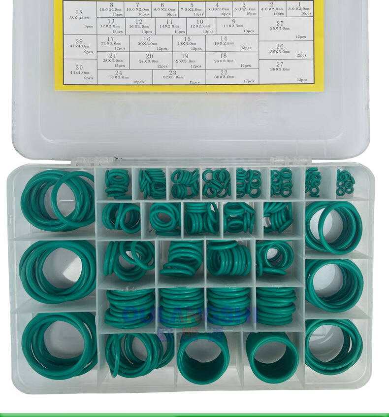 圈型氟橡胶o型圈修理盒耐高温液压油缸油封o形圈氟胶型圈密封圈套装