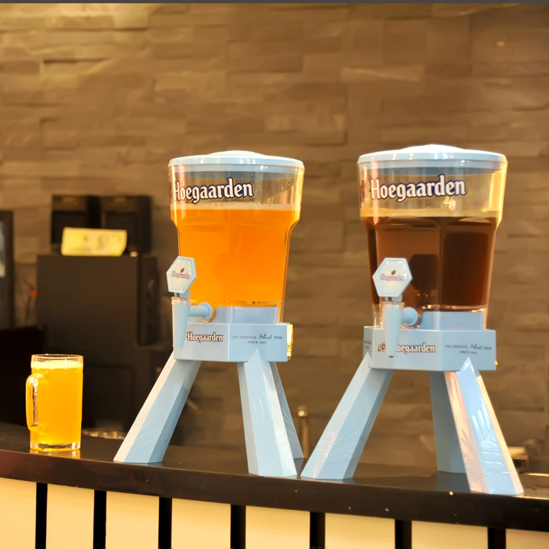 可乐桶容器酒炮酒吧福佳白3升啤酒桶商用带龙头网红可乐桶容器扎啤酒