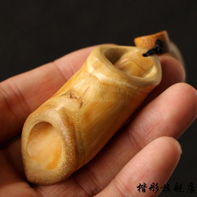 2022新款精品天然龟甲竹手把件精磨异形玉竹小挂件龟背形罗汉竹把玩竹