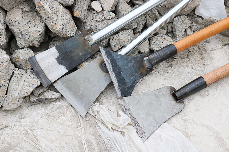 重型铲墙皮神器水泥铲子装修铲地面水泥铲刀铁铲加长加厚型刮灰刀小号