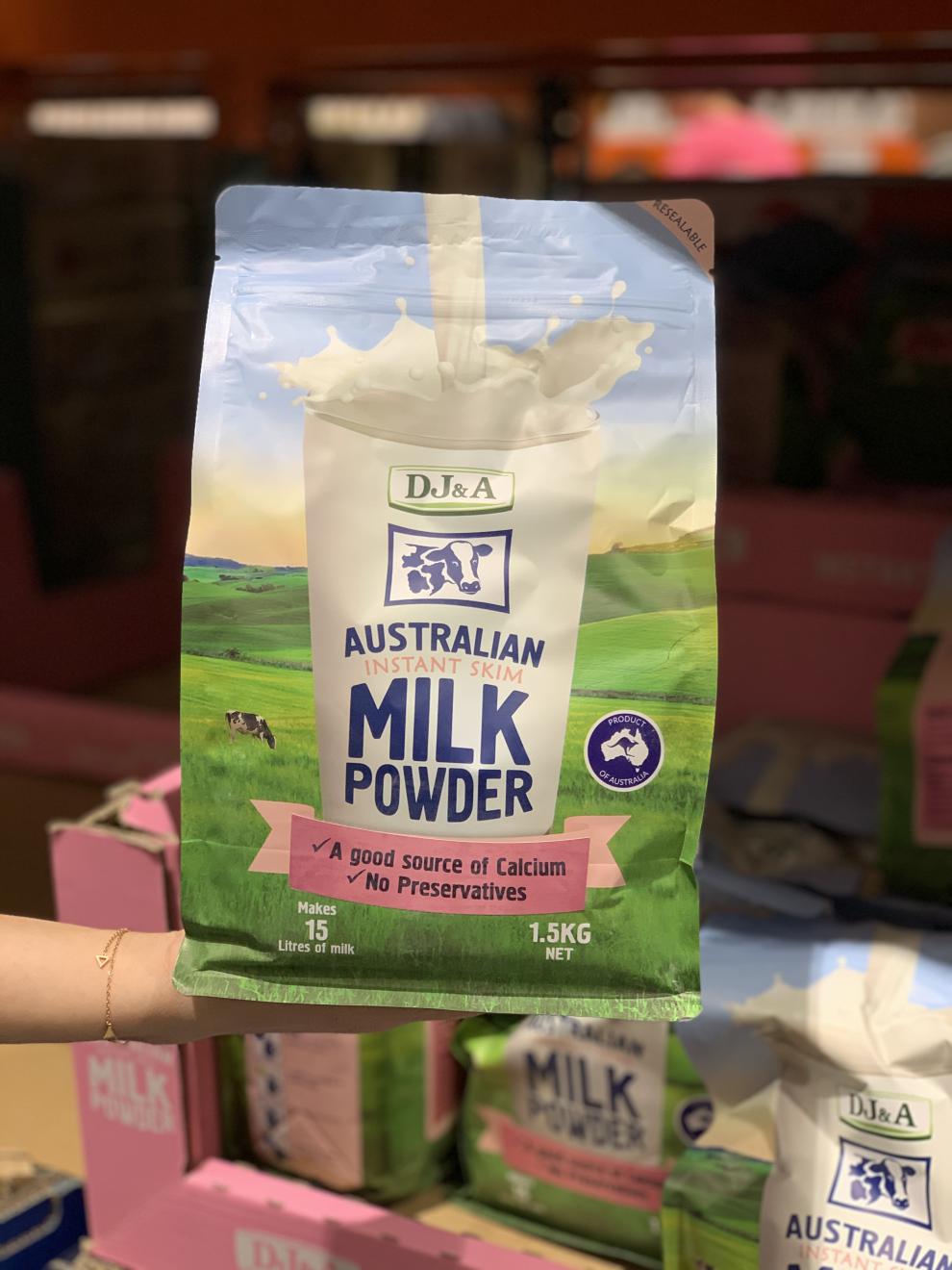 dja奶粉澳大利亚成年人牛奶粉脱脂乳粉15kg袋装