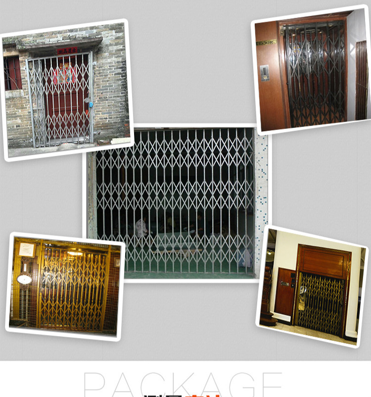 扁铁拉闸门老式复古旧式铁门家用商铺铁拉闸拉门防盗揽闸门伸缩门定制