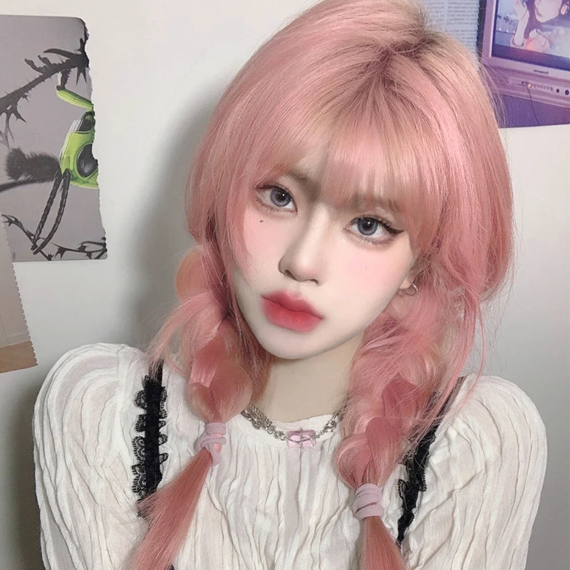 粉色西柚粉樱花粉染植物发剂2022流行色学生专用自己染 薄藤紫 双氧奶