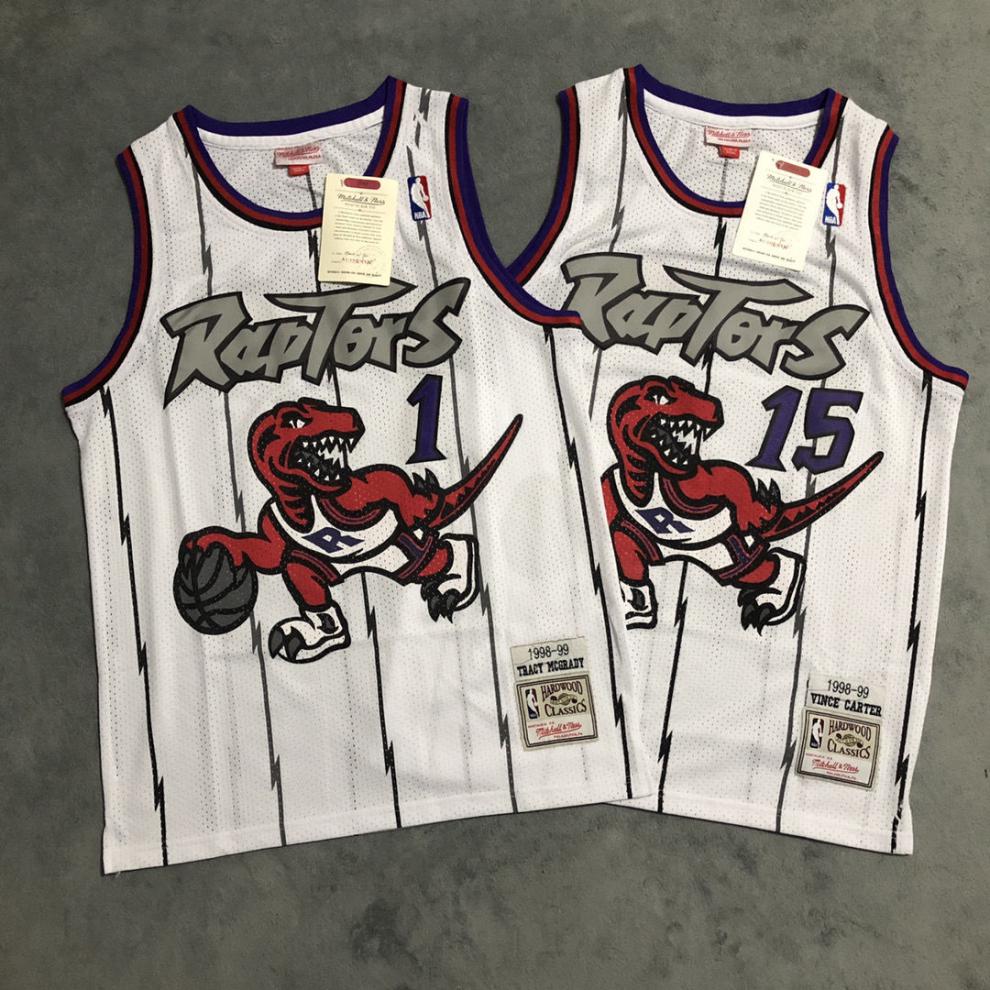 腾讯体育nba官方旗舰店同款猛龙队麦迪1号篮球服复古卡特15号训练运动