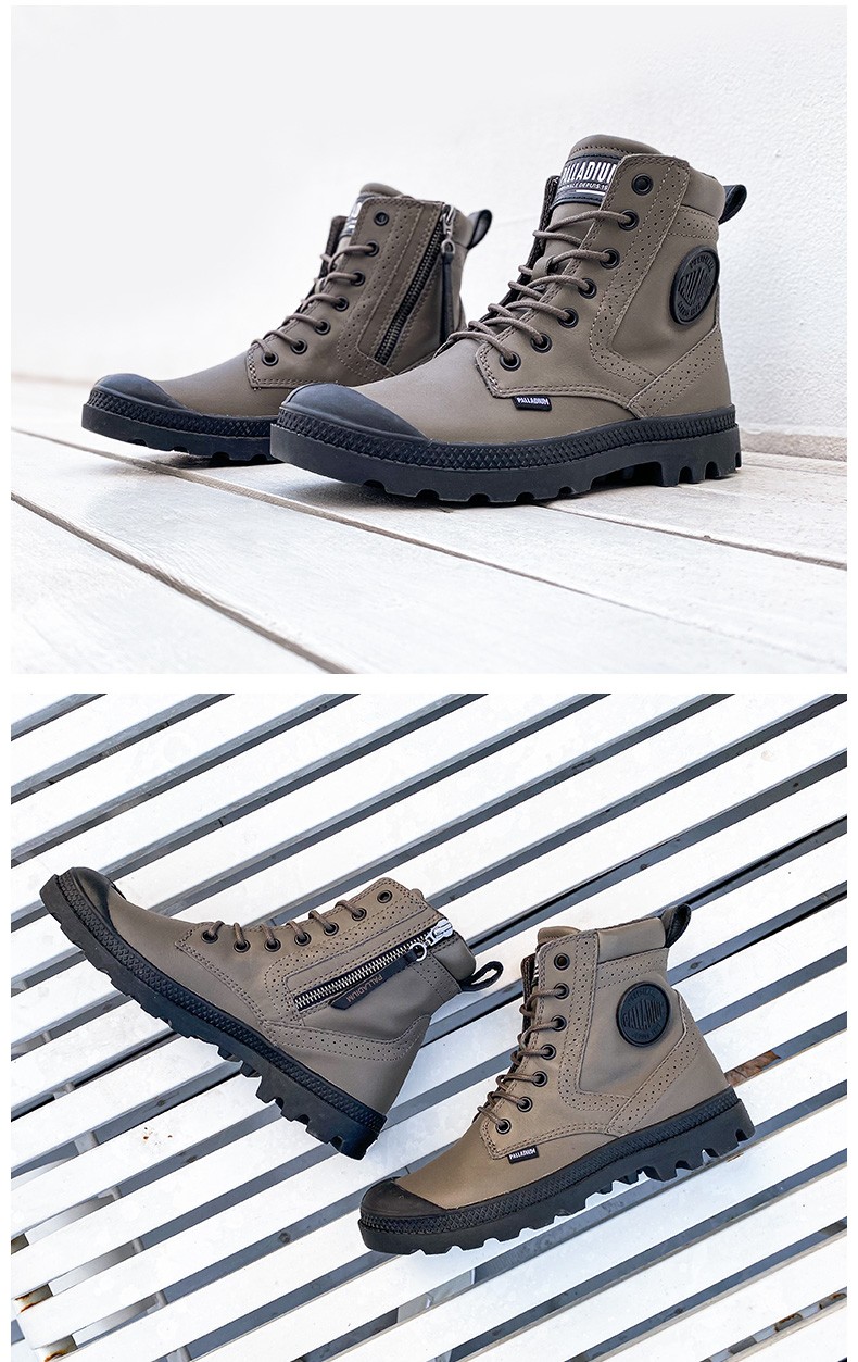 palladium帕拉丁女鞋鞋子女高帮皮靴女靴休闲鞋马丁靴工装鞋增高女子