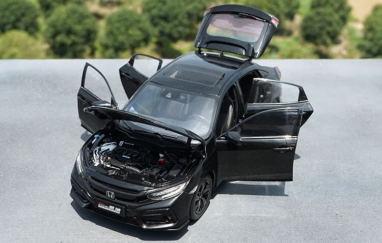 本田思域车模1182020款civic模型全新思域合金汽车模型拉力红