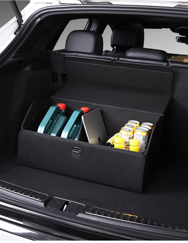适用于保时捷储物盒macan卡宴帕拉梅拉后备箱收纳箱车载物品整理定制