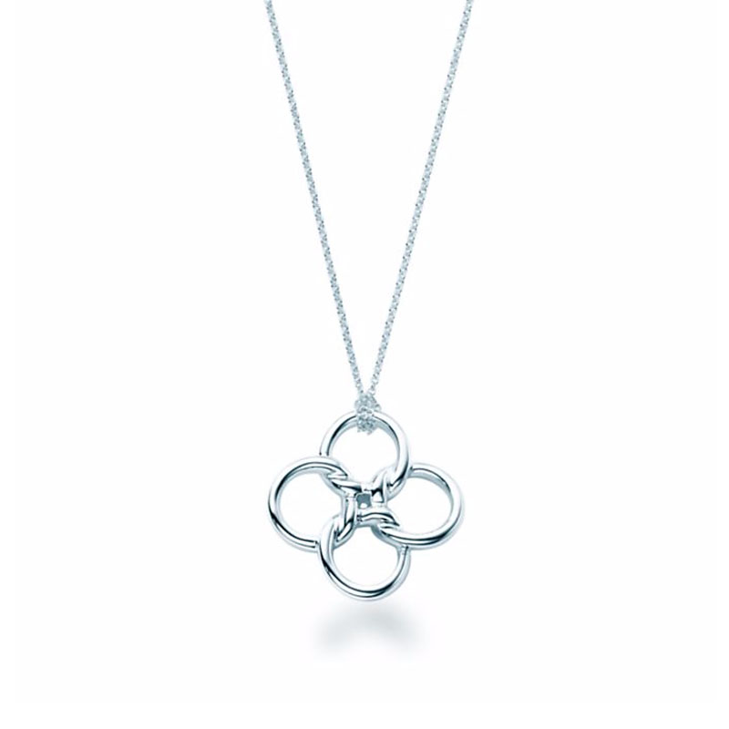 蒂芙尼蒂凡尼 tiffany 四叶草925银项链 寓意带来好运 18467496