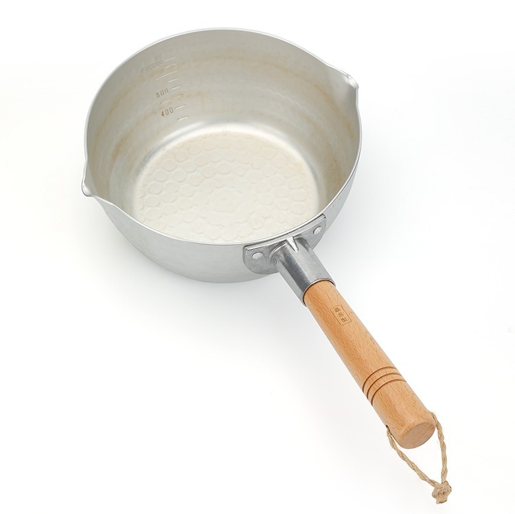 雪平锅锅柄日式不锈钢吉川奶锅手柄汤锅煮面小奶锅替换木把雪平锅把手