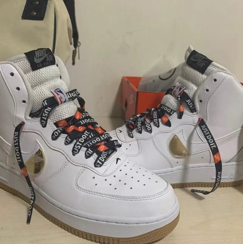 适配1once空军一号af1金字once金属扣鞋带白色justdo送金属扣120cm