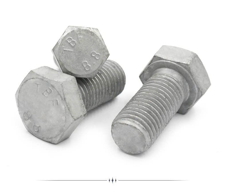 8级热镀锌外六角螺丝/热浸锌螺栓高强度铁塔螺丝 16/20 m16系列【图片