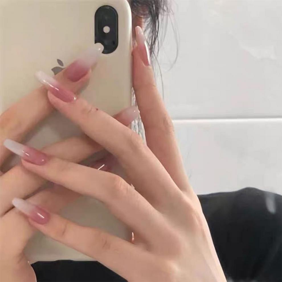 【精选直发】穿戴美甲贴片长短款假指甲贴片可拆卸带钻甲片新款蝴蝶结甲片成品古莎 M060金箔车厘子 24粒极粘果冻胶+胶水+打磨棒