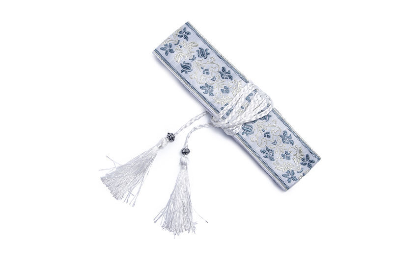 汉服腰带古风宽腰封男系带腰带布料古装女绣花刺绣复古束腰配饰 桔