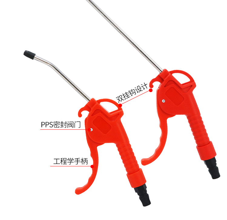 货车气动高压吹尘枪气泵吹气炝工具吹风枪气压吹灰枪尘吹抢深灰色jp橙