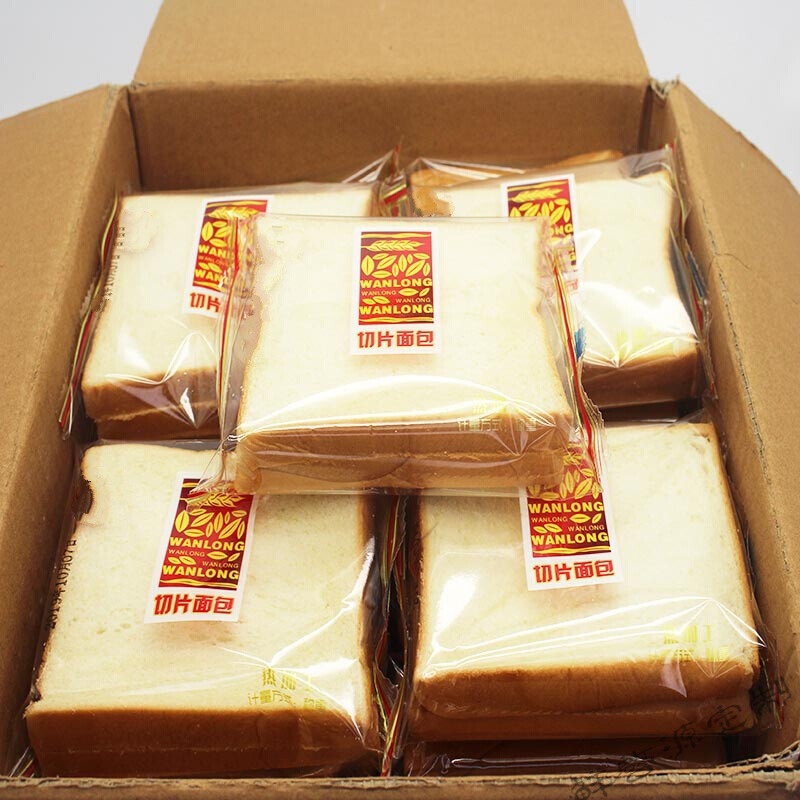 推荐】吐司切片面包无夹心奶香休闲小吃零食营养早餐代餐方块面包整箱
