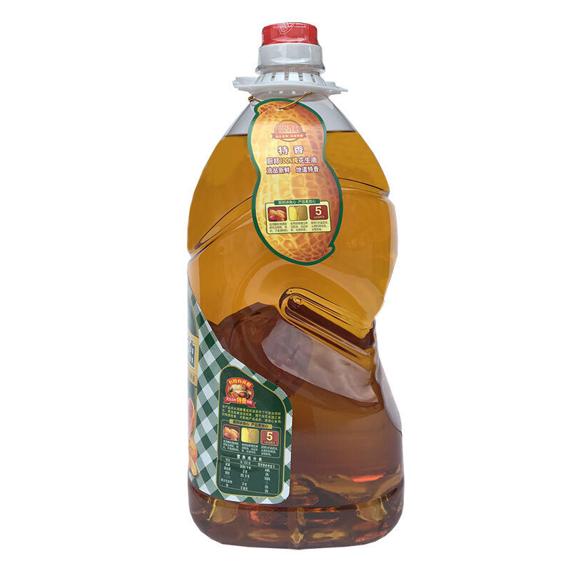 厨邦花生油5升特香一级物理压榨花生油浓香