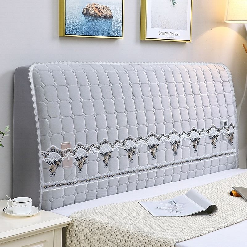 良至加厚床头罩加棉床头罩床头套床头罩弧形软包简约床头罩全包床头