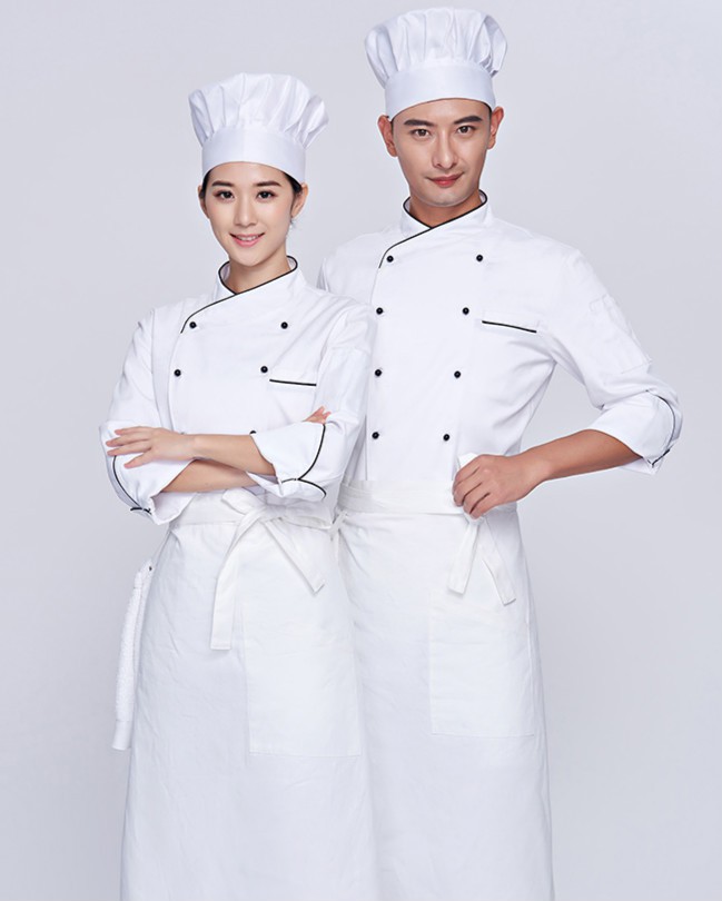 厨师长专用工服夏季厨师服短袖透气厨师工作服防水秋装酒店餐饮后厨房