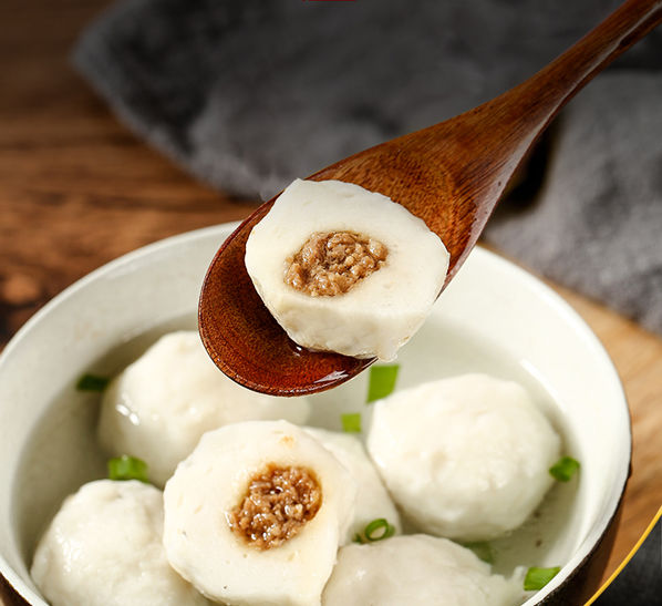 福建福州特色制作鳗鱼丸真品鳗鱼手工鱼丸包心海鲜特产小吃鱼丸鳗鱼