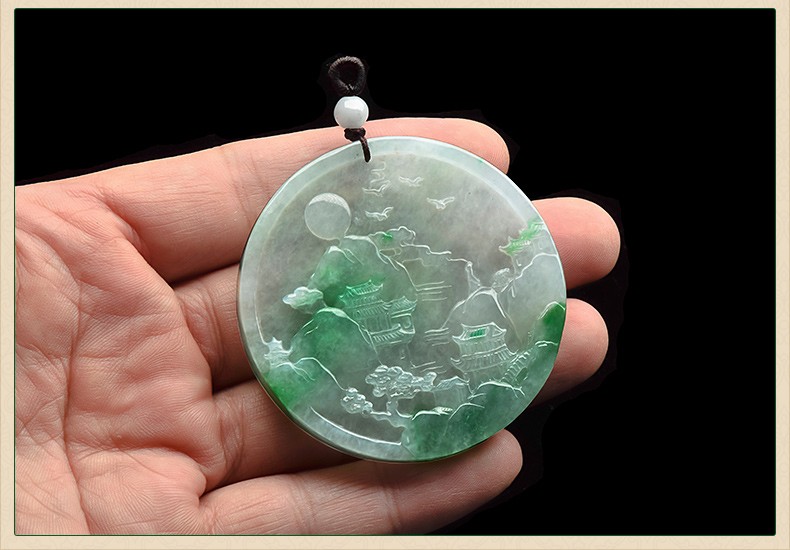 配证书ftq2284 翡翠 山水牌【图片 价格 品牌 报价】-京东