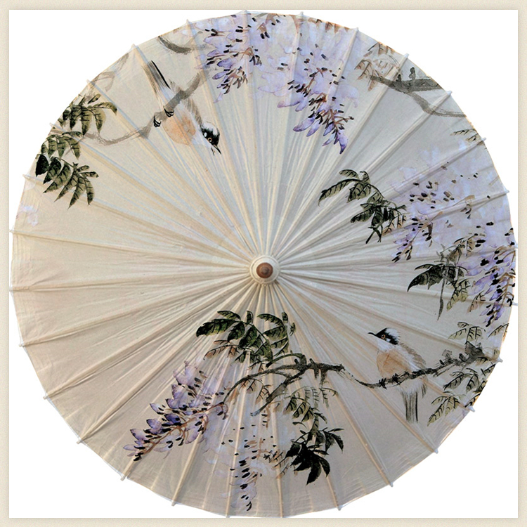 油纸伞女传统防雨防晒实用复古舞蹈演出古风江南桐油汉服伞 樱桃 0018