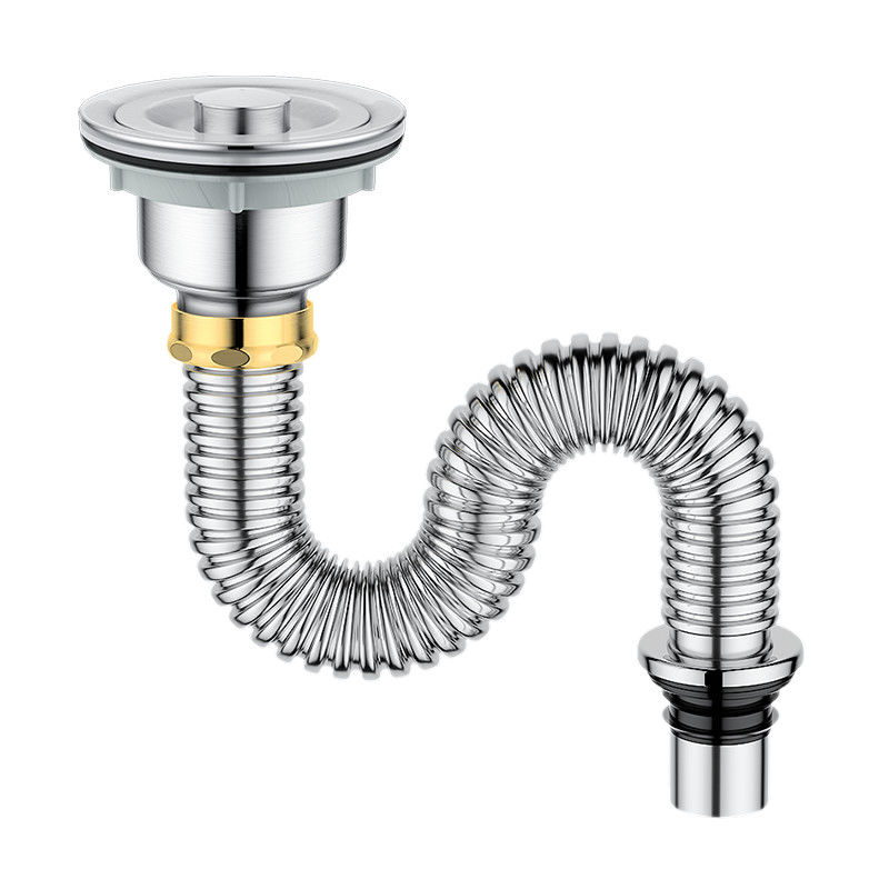 厨房洗手盆洗菜盆下水管厨房304不锈钢洗菜盆下水管配件洗碗池水槽