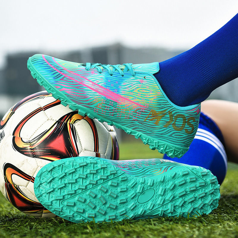 梅西足球鞋男大人碎钉男女儿童球鞋中小学生训练鞋防滑耐磨白m98碎钉