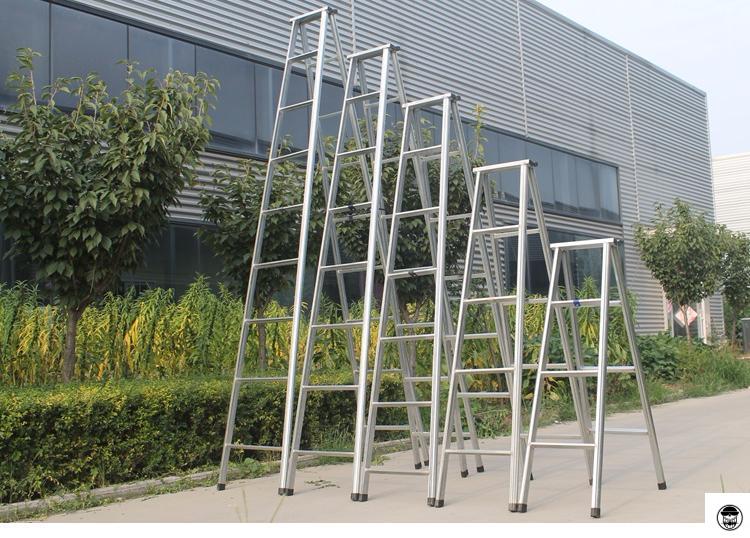 瑰紫梯子家用加厚2米折叠梯工程梯攀爬扶梯钢管防滑人字梯移动34米