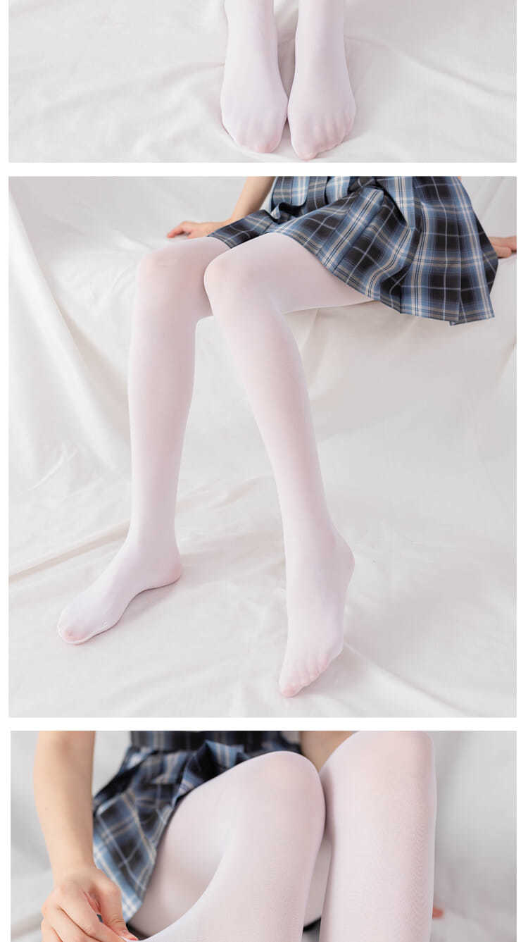 白丝袜女萝莉学生成人丝袜jk袜子春秋款可爱日系软妹白色连裤袜子