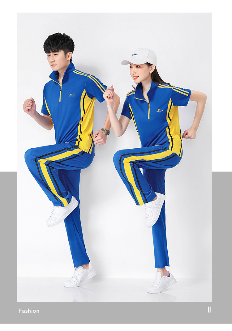 广场舞套装2021新款夏季梦之队健身操团体服短袖运动男女情侣大码短裤