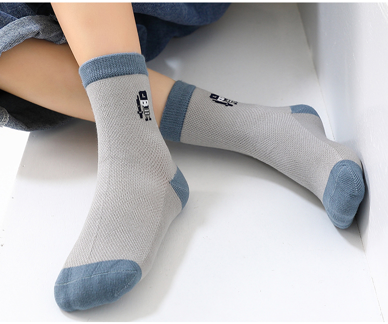 【商场同款】迪士尼 男童袜子纯棉夏季薄款网眼儿童中大童青少年中筒