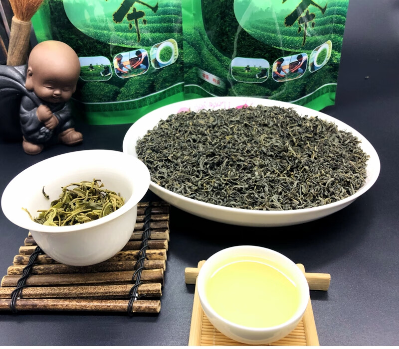 樱安娜 英德绿茶白沙茶浓香500克茉香绿茶高山广东【图片 价格 品牌