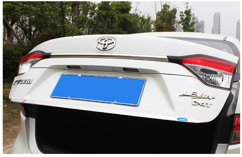 适用于1921款丰田雷凌后杠饰条改装专用尾门装饰亮条尾箱车身贴1921