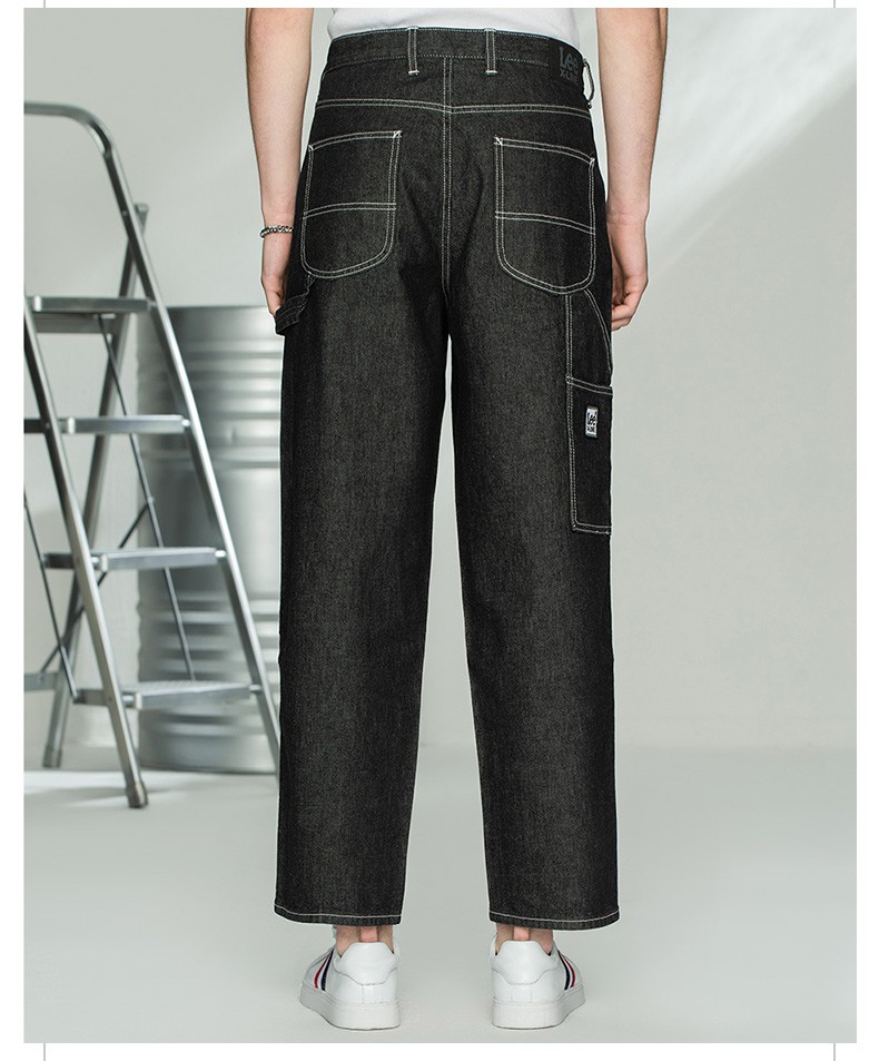 lee xline 21新款宽松卡朋特裤型黑色男牛仔裤l369566upbzw 黑色 29