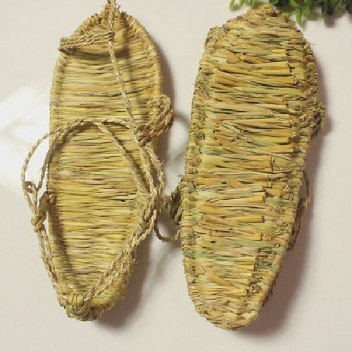 核适草鞋男女夏季农家编织鞋透气46码