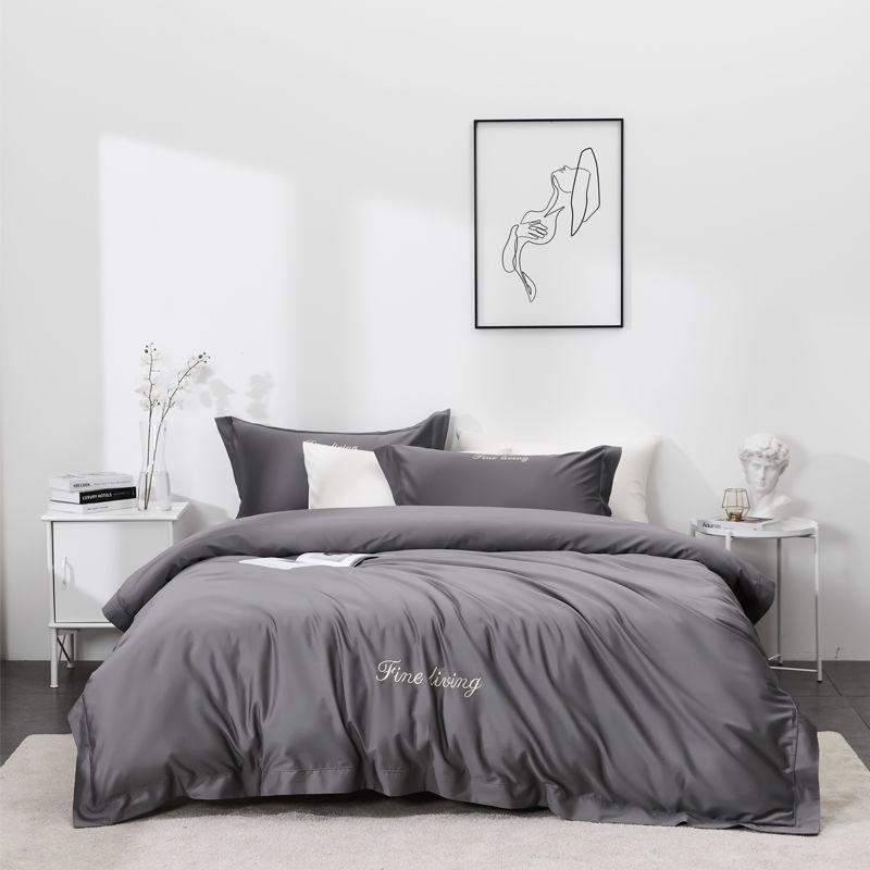 特价120支长绒棉四件套纯棉全棉100床上用品床单被套床笠柳絮白纯棉15