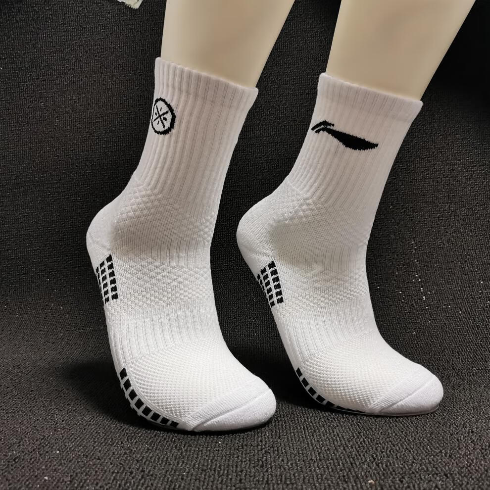 cba篮球袜子男中筒实战球员版球袜毛巾底长筒高帮精英袜 韦德白色