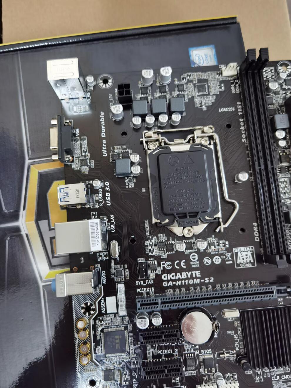 三年包换gigabyte技嘉h110ms2主板1151针主板b150b250主板